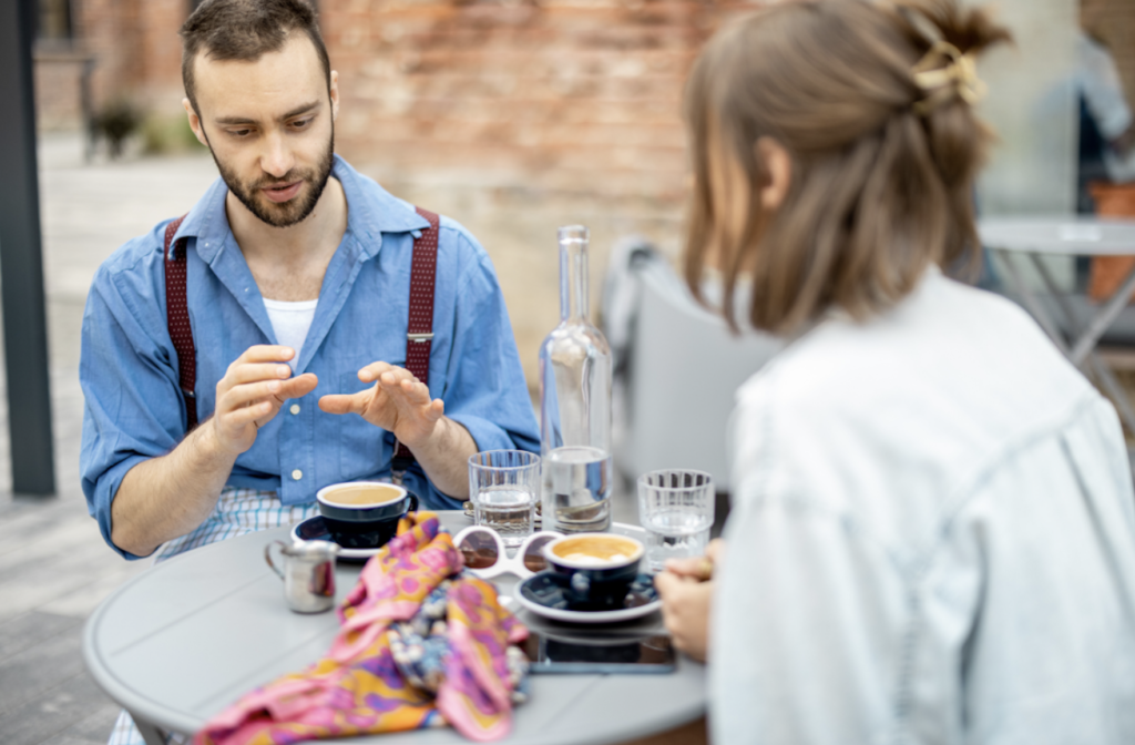 Parents discussing concerns