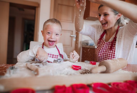 child cooking