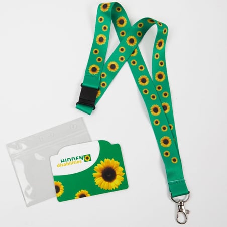 Hidden Disabilities sunflower lanyard