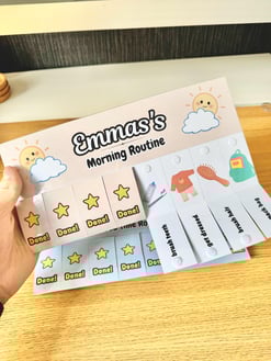 Morning & Evening Daily Routine Flip Chart